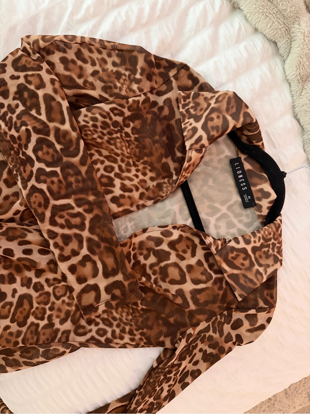Lioness Brown Leopard Print Blazer